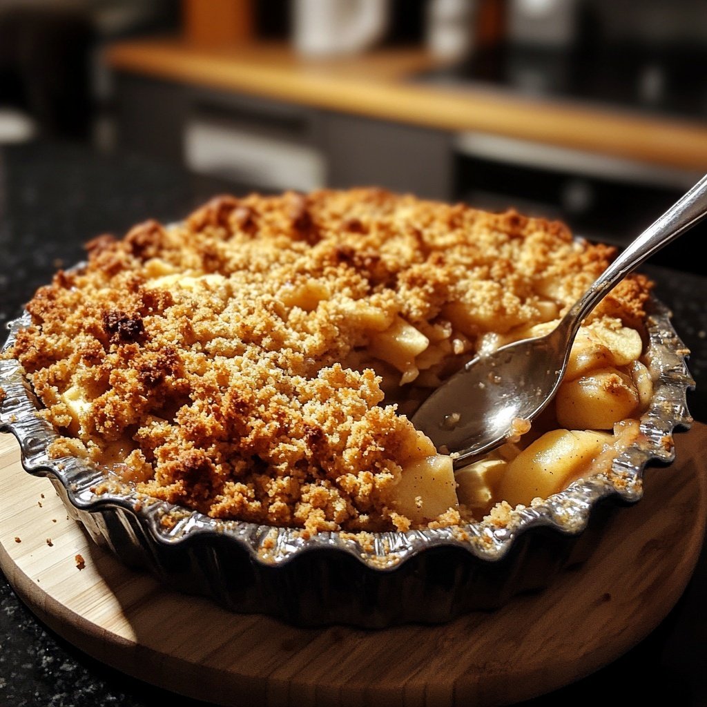 Veganer Apfel-Crumble