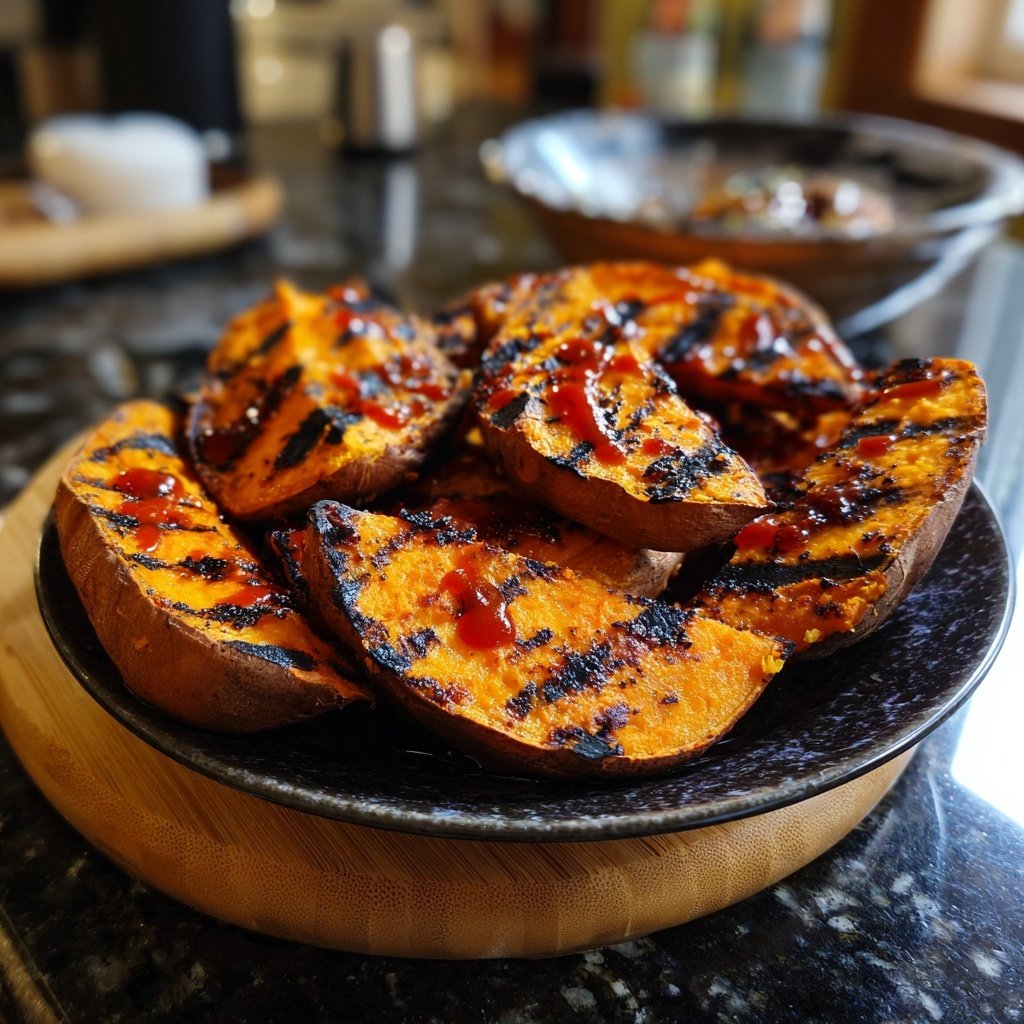 Gegrillte Süßkartoffeln Mit Chili