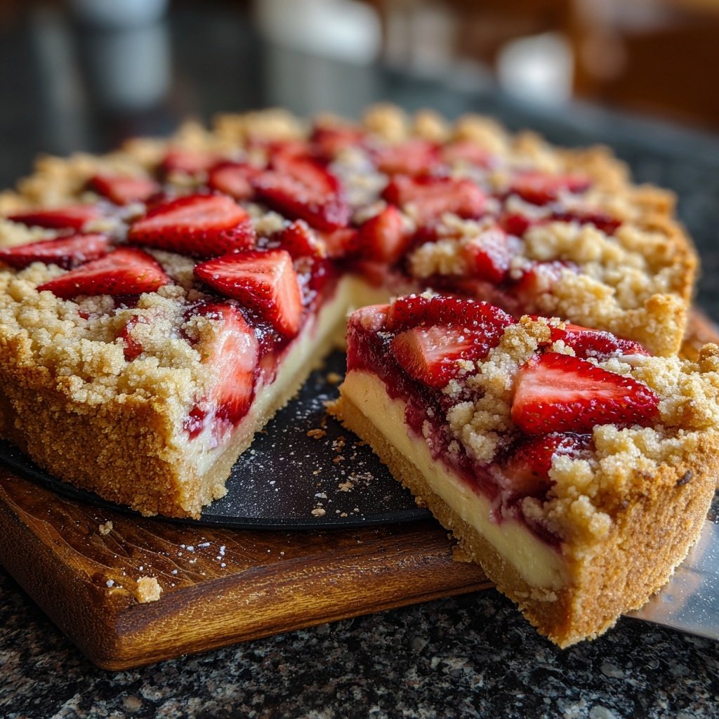 Erdbeer Streuselkuchen Mit Vanille