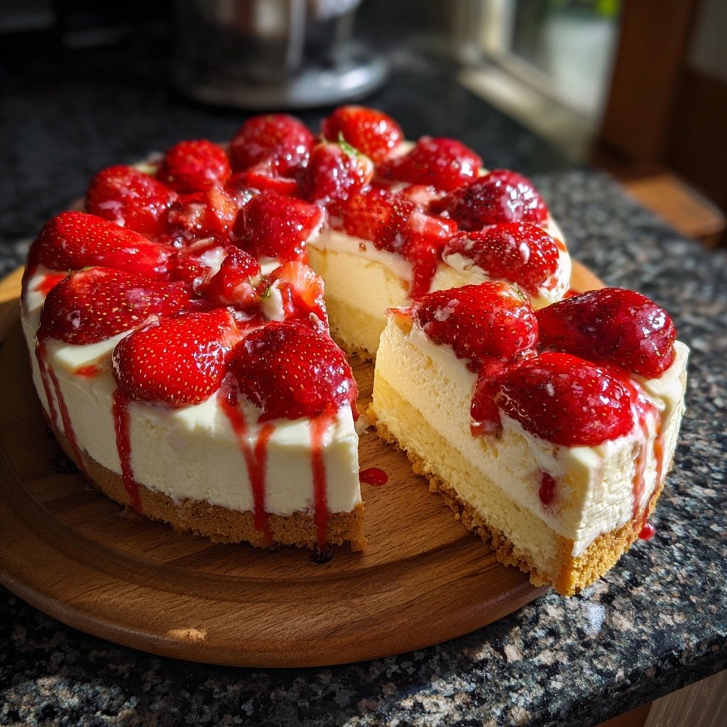 Saftiger Erdbeerkuchen Mit Vanillecreme