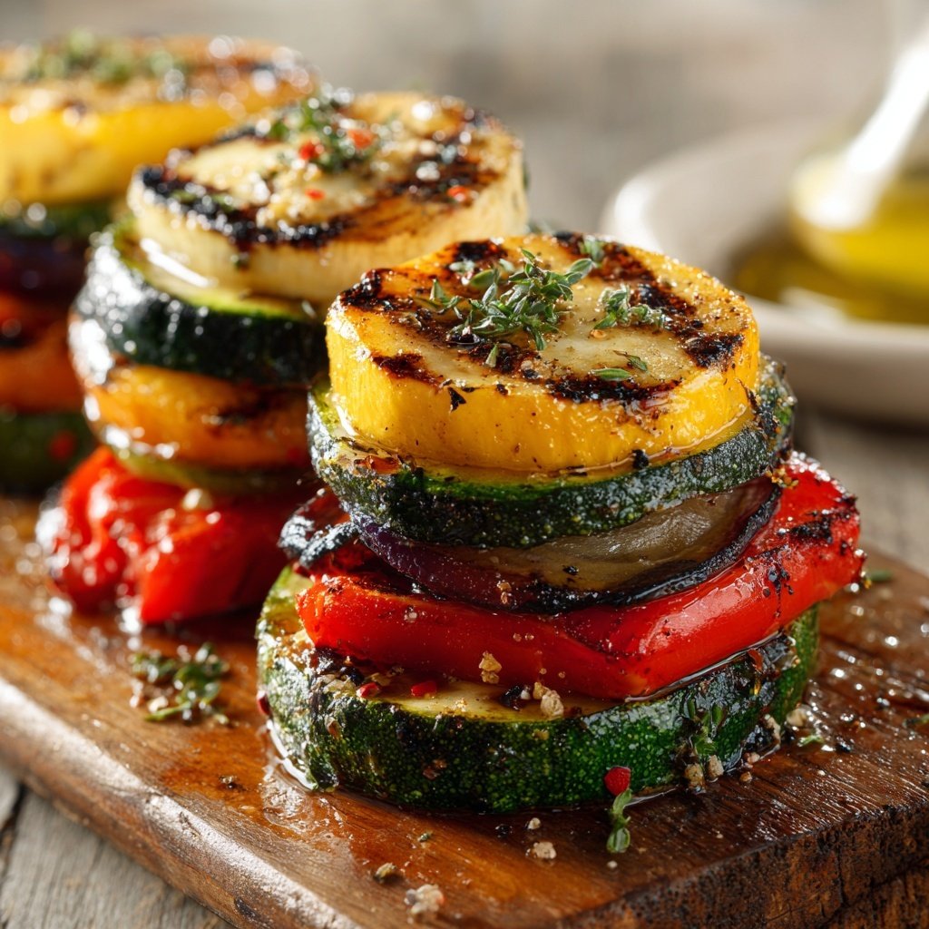 Gegrillte Gemüse Medaillons