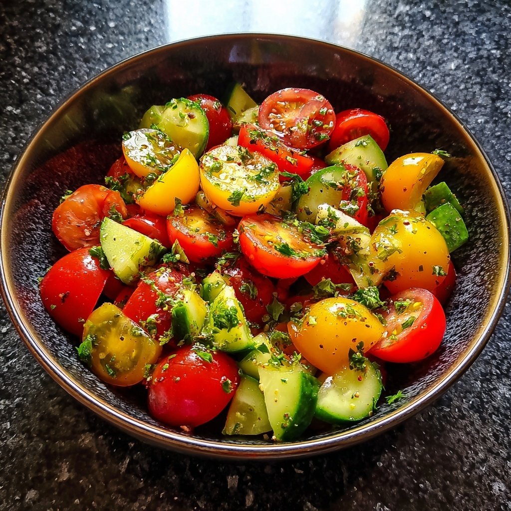 Tomaten Gurken Salat Zum Grillen
