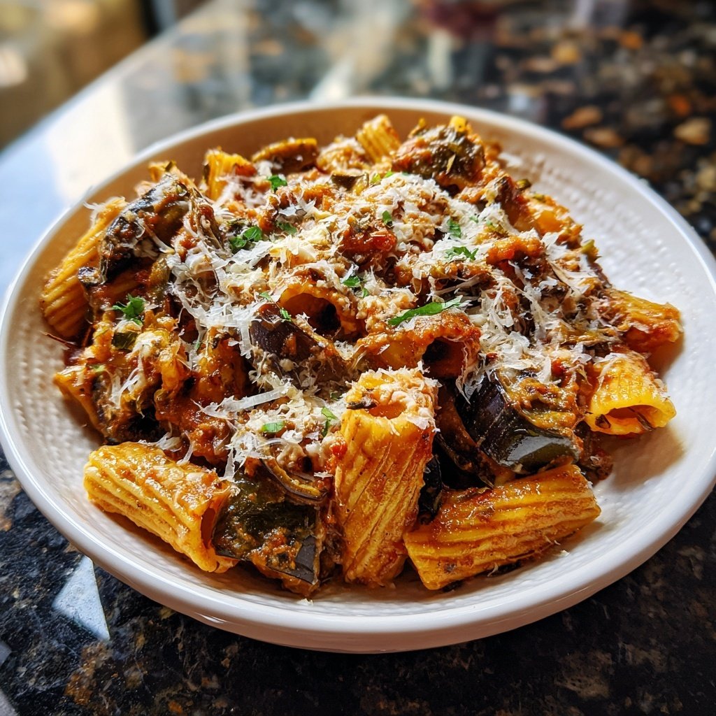 Internationale Küche Italienische Pasta alla Norma