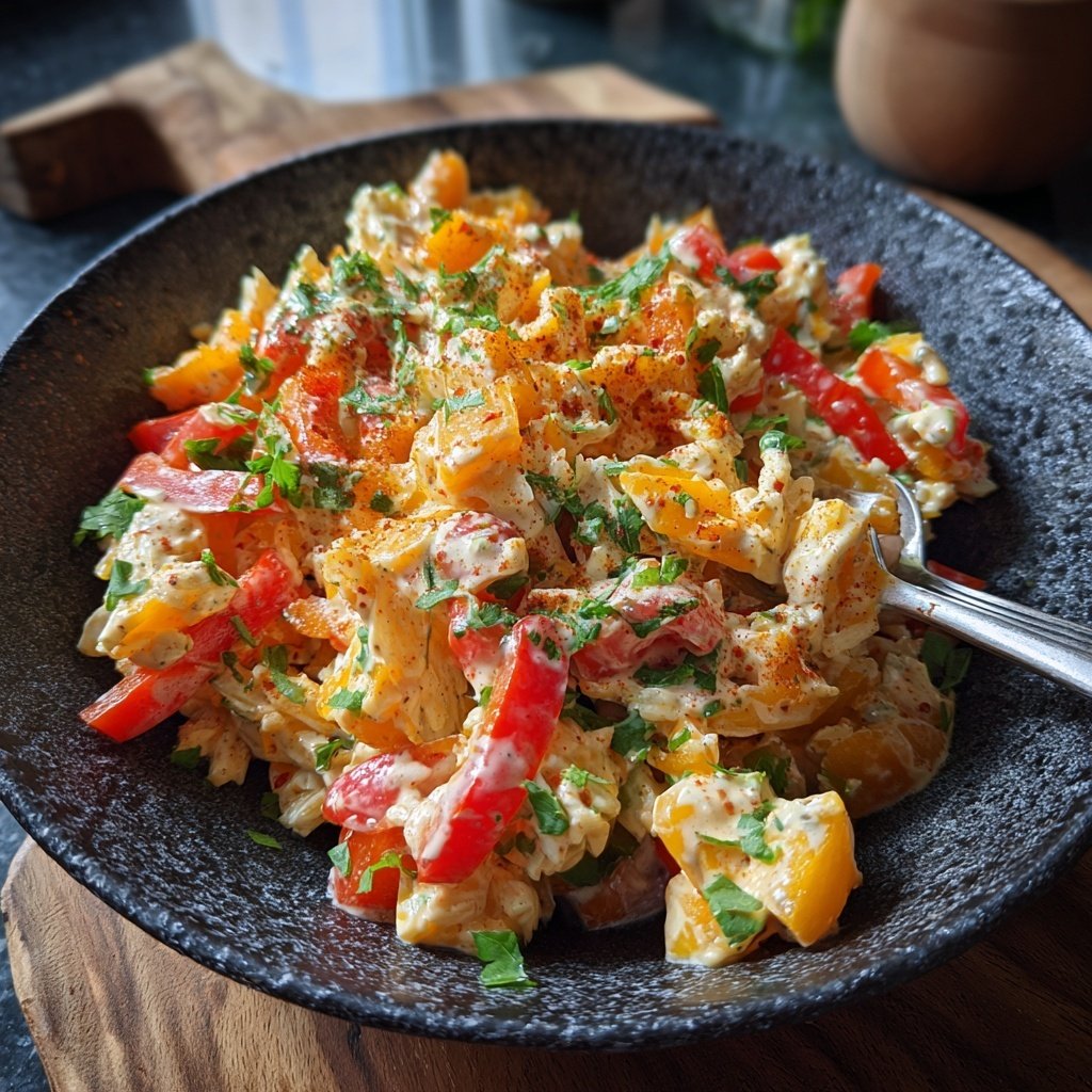 Reissalat Mit Paprika Zum Grillen