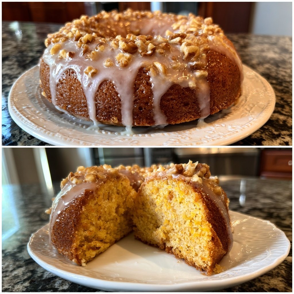 Karottenkuchen Mit Zimt Glasur