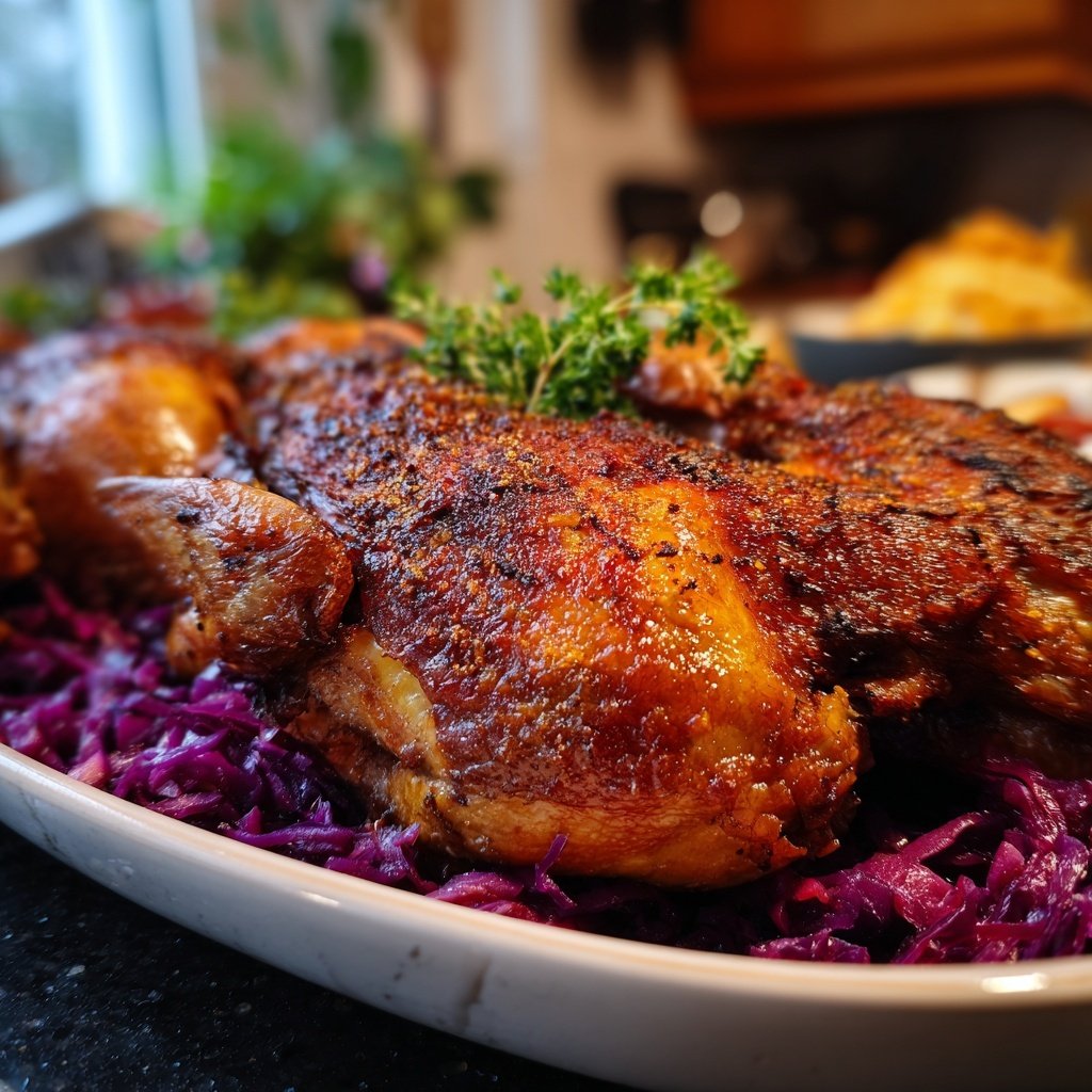 Saisonal & Festlich Weihnachtsgans mit Rotkohl